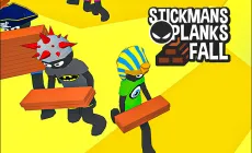 Stickman Planks Fall